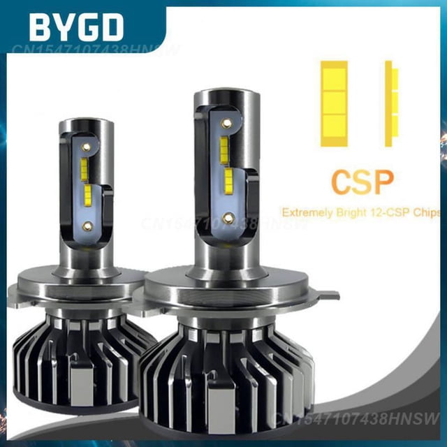 F2 Csp Car Led Headlights High Brightness Light Durable Headlights Practical Auto Fog Light Headlamp Car Supplies Plug And PlaysH412V-24V 20000LM&9-30V CSP&4500K He Qiyong unisex