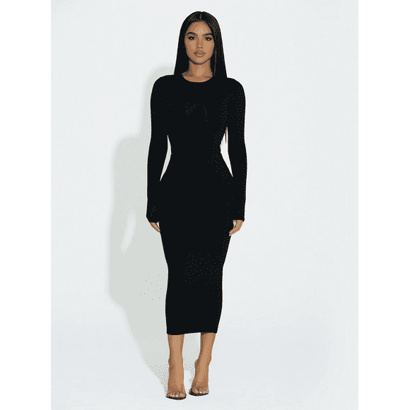NAKED WARDROBE Jupe Midi Noire Taille S