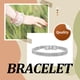 thumbnail image 4 of Brazalete Minnieouse de Acero de Titanio Estilo americano europeo Joyería de hombres cadena de mano trenzada, 4 of 6