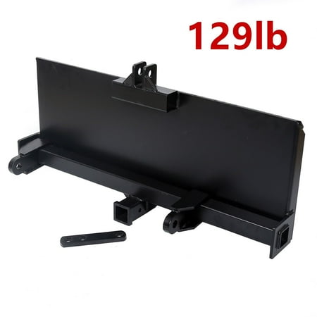 Front 3 Point Hitch - 3 Point Attachment Adapter Skid Steer trailer hitch front loader case 129lbs HD