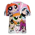 thumbnail image 6 of The Powerpuff Girls Womens T-Shirt Round Neck Short Sleeve Tee Shirts Summer Breathable Tops Blouse 3XL, 6 of 8