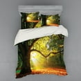 thumbnail image 2 of Ambesonne Tree Bedding Set 3 Pcs, Oak Autumn Leaves, Twin XL, Orange Green Brown, 2 of 3