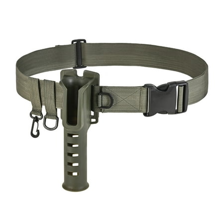 Waist Rod Holders Belt Portable Fishing Rod Pole Inserter Adjustable Fishing Rod Bracket Belt Waist Rod Rack for Outdoor Fishing