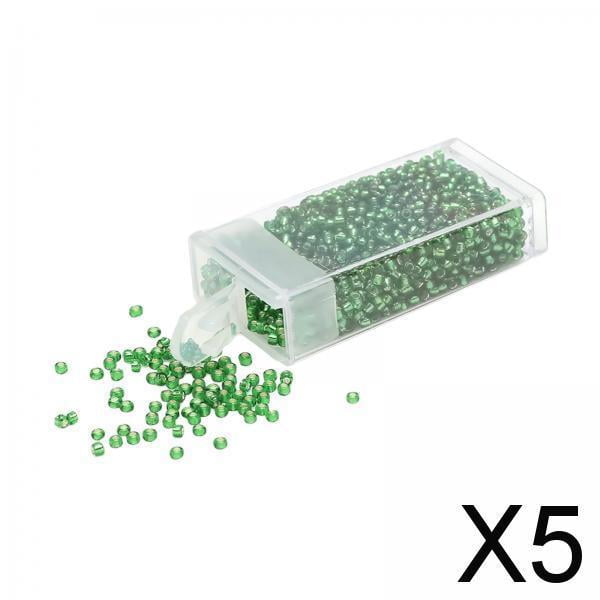 5x1000 Cuentas Artesanales con Caja de Almacenamiento Hechas a Mano para Decoración Del Hogar, Cuentas Pequeñas, Cuentas Espaciadoras para Colgantes D 5 piezas