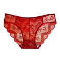 thumbnail image 1 of Ketyyh-chn99 Culottes en Coton pour Femmes Culottes Mode pour Femmes Culottes Bikini en Coton pour Femmes Culottes Bikini Respirantes Rouge, Taille Unique, 1 of 3
