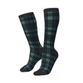 thumbnail image 2 of Women's Knee High Socks Scottish Tartan Plaid Outdoor Casual Tube Socks, 2 of 7