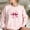 Pink, variant on ALLLIST Sweatshirts Women Crew Neck Long Sleeve Pullover Comfortable Cherry Print Pink Sweatshirts for Ladies