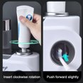 thumbnail image 5 of OAVQHLG3B Tray Bathroom Toothbrush Holder Wall Toothpaste Dispenser, Toothbrush Holders For Bathrooms, 4 Cups Toothbrush Holder Wall Mounted With Toothpaste Dispenser, 5 of 8