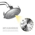 thumbnail image 4 of Zootealy Pomme de Douche Haute Pression G1/2 à 5 Réglages 4 Pouces Réglable Pivotante en Laiton à Joint Boule Pomme de Douche avec Filtre Anti-Obstruction Pomme de Douche de Salle de Bain Chrome Poli Pluie de Bain Remplacement de Pomme de Douche, 4 of 8