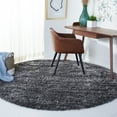thumbnail image 2 of SAFAVIEH Iceland Issie Abstract Shag Area Rug, Dark Grey/Ivory, 6'7" x 6'7" Round, 2 of 8