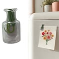 thumbnail image 3 of 1 Pcs Mini Vase Magnet for Fridge, Cute Tiny Magnetic Glass Vases Refrigerator Accessories, Real Flowers Pot Magnet, Funny Aesthetic Plant Pot Locker Office Kitchen Decoration, 3 of 5