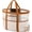 White and Brown, variant on Oversized Beach Tote for Women - 12-Pocket Waterproof Mesh Bag, Lightweight with 2 Carabiners