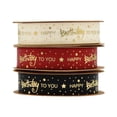 thumbnail image 3 of 10 Yards/roll Happy Birthday Printing  Ribbons Cake Flowers Jewelry Box Gifts Wrapping Webbing Bowknot Handmade Craft Accessories, 3 of 5