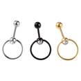 thumbnail image 2 of SeekLGT Tongue Rings Surgical Steel Heart Shape Body Piercing Jewelry for Women 14G Barbell Silver Tongue Piercing Stud Nickel Free 1pc, 2 of 8