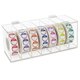 thumbnail image 1 of Acrylic Day of the Week Covered Label Dispenser 7-Slot Dispenser Day of the Wall Mount Sticker Roll, 1 of 5