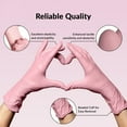 thumbnail image 2 of 100pc Disposable Nitrile 3.5-mil Latex Free Tatto Nail Hair Salon Cleaning Gloves, 2 of 7