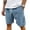 03# Blue, variant on HKYNLAG Pacificozy Men's Shorts, Casual Corduroy Drawstring Elastic Waist Mokaloha Short, Summer Loose Fit Beach Shorts with Pockets Khaki S
