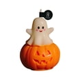 thumbnail image 3 of Halloween Ghost Pumpkin Scented Candles - Fall Festive Decorative Candles, Cute Table Centerpiece for Home Halloween Party Favors, 3 of 5