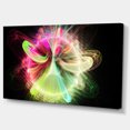 thumbnail image 2 of Large Circle with Yellow Curves - Floral Canvas Art Print, 2 of 3