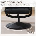 thumbnail image 6 of Leather Massage Reclining Chair with Ottoman Set, 360° Swivel Design and Seat Heating for Home or Office Comfort, 6 of 7
