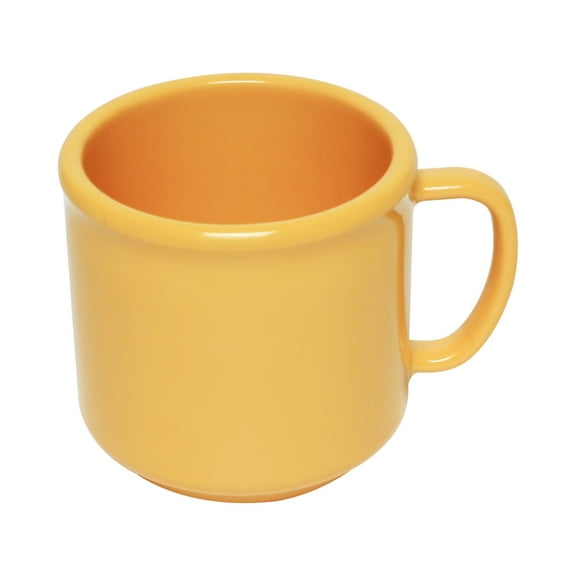 Excellante Color Yellow melamine dinnerware collection 10 oz mug, comes in dozen