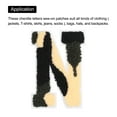 thumbnail image 4 of Uxcell Letter N Chenille Stitch Sew On Letter Patch Camouflage White 3.9" Chenille Embroidered Camo Letter Patch, 4 of 6