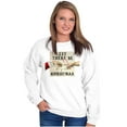 thumbnail image 3 of Let There Be Christmas Modern Art Unisex Plus Fleece Graphic Sweatshirt Brisco Brands 4X, 3 of 6