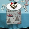 thumbnail image 4 of PHYHOO Christmas Red Trucks Holly Floral Cloth Napkins, Soft; Comfortable Polyester Dinner Napkins for Family, House, Restaurant, Weddings, Parties, 4 of 7