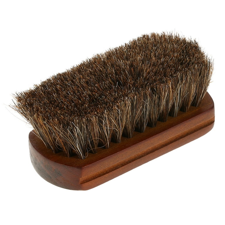 Horse hair brush for cleaning | Natural Brown Horse Hair