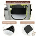 thumbnail image 5 of Kato Large Breathable Mesh Net Pet Carrier Backpack with Sherpa Bed, Green, 18 lb Limit, 5 of 8