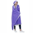 thumbnail image 7 of Catalonia Wearable TV Blanket with Sleeves Arms Warm Micro Plush Sherpa Fleece for Adult Large Wrap Throw Robe 72 x 55”, 7 of 7