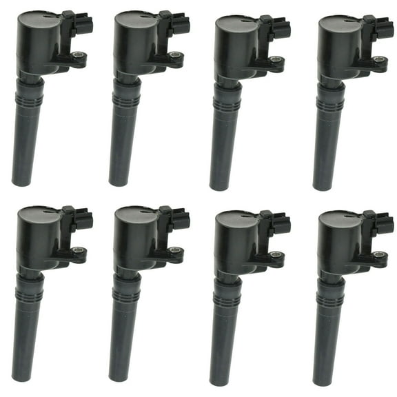TRQ Ignition Spark Coil Complete Set of 8 for ford Jaguar LS S-Type T-Bird ICA61512 Fits select: 2002-2005 FORD THUNDERBIRD, 2000-2006 LINCOLN LS