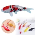 thumbnail image 2 of ZTTD 1 Pcs Figurines Miniatures de Poissons Koi Faux Poissons Rouges Décorations pour Bricolage Aquarium Maison de Poupée Jardin Miniature Statues de Carpe Réalistes pour Aménagement Paysager Créatif, 2 of 9