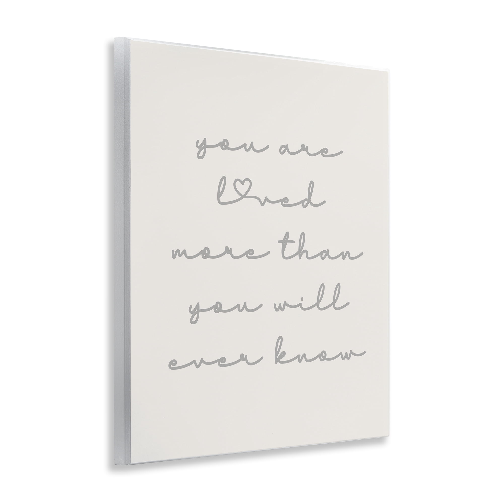 Stupell Industries Minimal You Are Loved Typography Painting Unframed Art Print Wall Art, 11 x 14