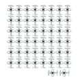 thumbnail image 2 of 50 Set Sewing Buttons, Alloy  Bag Clasps Fastener Clasps Purse  Fasteners Bag Button Clasps Hardware Closures Fastener For Handbag Clothes Sewing 14x4mm, 2 of 8