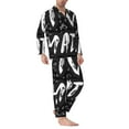 thumbnail image 3 of Bingfone Men'S Pajama Set 2 Piece Loungewear Pjs, Long Sleeve With Pajama Pants-I Love Math, 3 of 9
