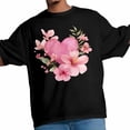 thumbnail image 4 of Camisetas gráficas informales de manga corta con estampado de flores y amor para San Valentín para hombre, 4 of 8