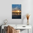 thumbnail image 2 of Elephant Stock Miami Marina At Sunset Wall Art - Vertical Multi Panel Canvas - Living Room Wall Decor - Nautical Multi Panel - Gray And Orange Decor - 14" x 23", 2 of 4