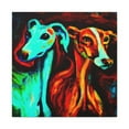 thumbnail image 2 of Greyhound in Moonlight Scene - Canvas, 2 of 25