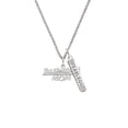 thumbnail image 2 of Delight Jewelry Silvertone Basketball Mom Silvertone Fearless Bar Charm Necklace, 23", 2 of 4