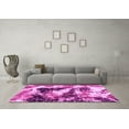 thumbnail image 3 of Ahgly Company Indoor Square Abstract Pink Modern Area Rugs, 8' Square, 3 of 4