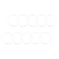 thumbnail image 6 of Raindrops 10Pcs Shower Ring for Bathroom Clear Acrylic Easy to Use, 6 of 8