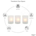 thumbnail image 4 of Hosley Frosted Glass Votive Candle Holder Set, Set of 24, 4 of 12