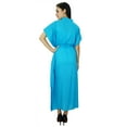 thumbnail image 4 of Bimba Women Long Solid Kaftan Soft Cotton Beach Cover Up Caftan Maxi, 4 of 4