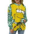 thumbnail image 5 of Simpsons Casual Pullover Hoodie Unisex Hooded Sweatshirt Novelty 3D Graphic Long Sleeve Sweater with Pocket 3XL, 5 of 8