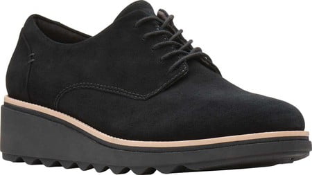 clarks sharon noel black nubuck