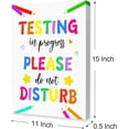 thumbnail image 2 of Mental Health Canvas Wall Art,Testing In Progress Please Do Not Disturb Artwork Painting Prints Poster Ready to Hang for Counselor Therapy Office School Wall Decor Treatment Decor,12x15 Inch, 2 of 6