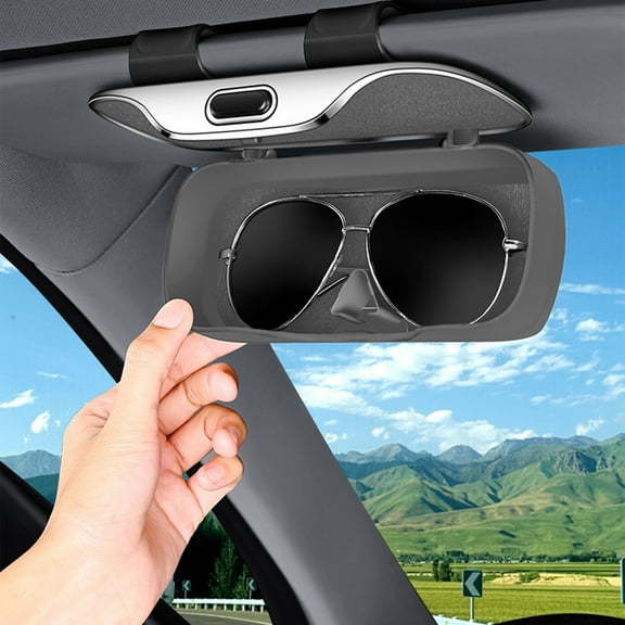 Multifunctional Car Visor Organizer - Sunshade, Sunglasses Holder, Stores Receipts & Change - Universal Fit