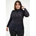 thumbnail image 1 of Blusa Mesh animal print Tallas Extras, 2742 (Animal print) negro 40 Roman Fashion BL-ALN-2742-NEGRO, 1 of 8