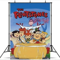 Black Flintstones African school Poster Wall Decor Birthday Banner Backdrop Background Party Supplies Taspestry